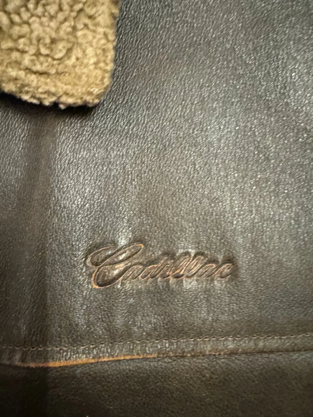Golden Glove‎ - Leather Jackets - Embroidered Logos On Front And Back - Large
